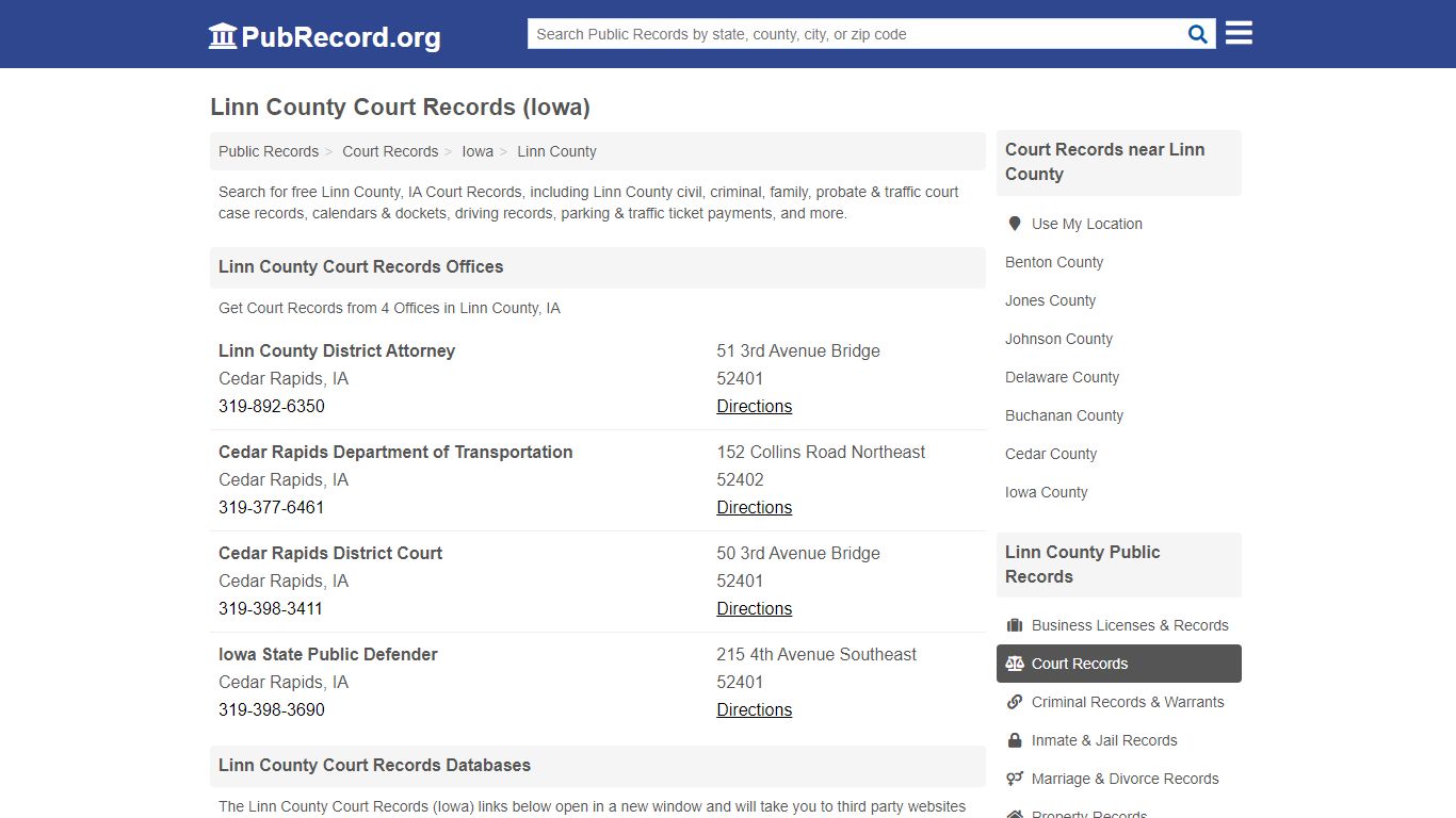 Free Linn County Court Records (Iowa Court Records)